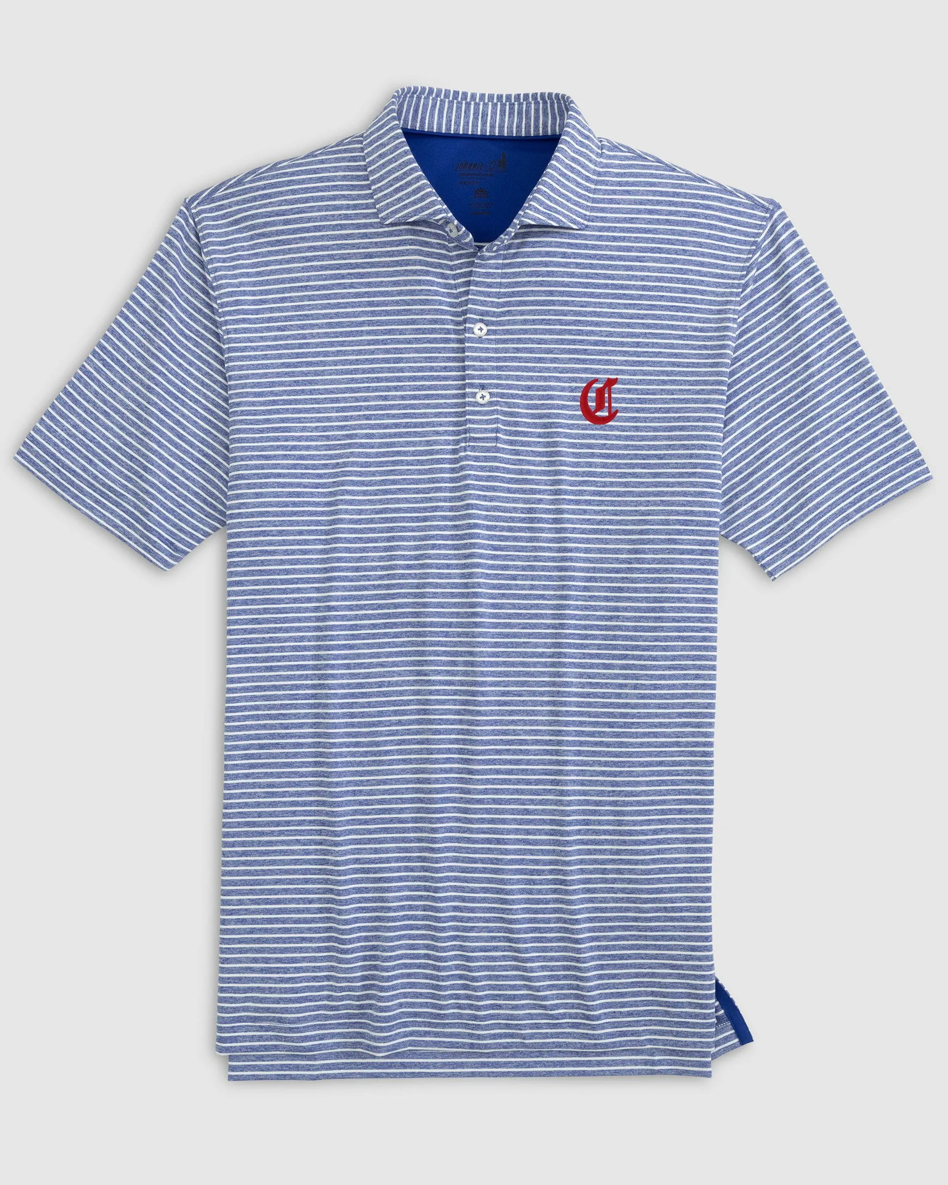 Cincinnati Reds Clipperr Striped Jersey Performance Polo - Cooperstown Logo sold by Johnnie-O product image thumbnail 4