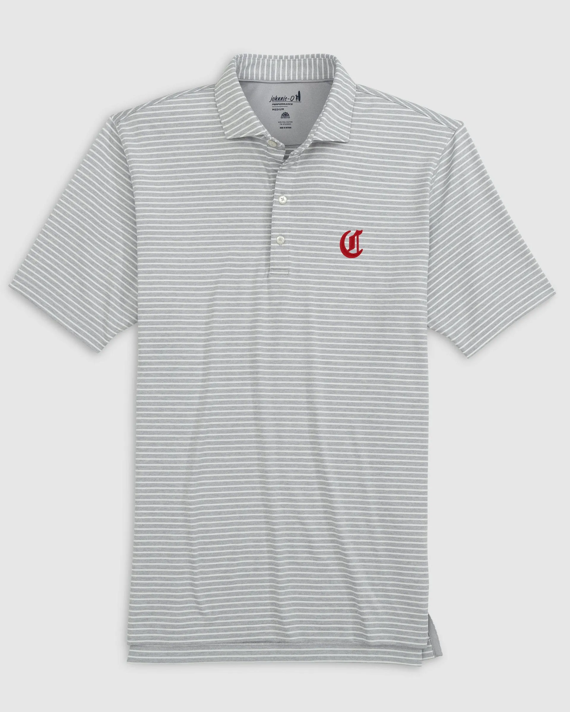 Cincinnati Reds Clipperr Striped Jersey Performance Polo - Cooperstown Logo sold by Johnnie-O product image thumbnail 5