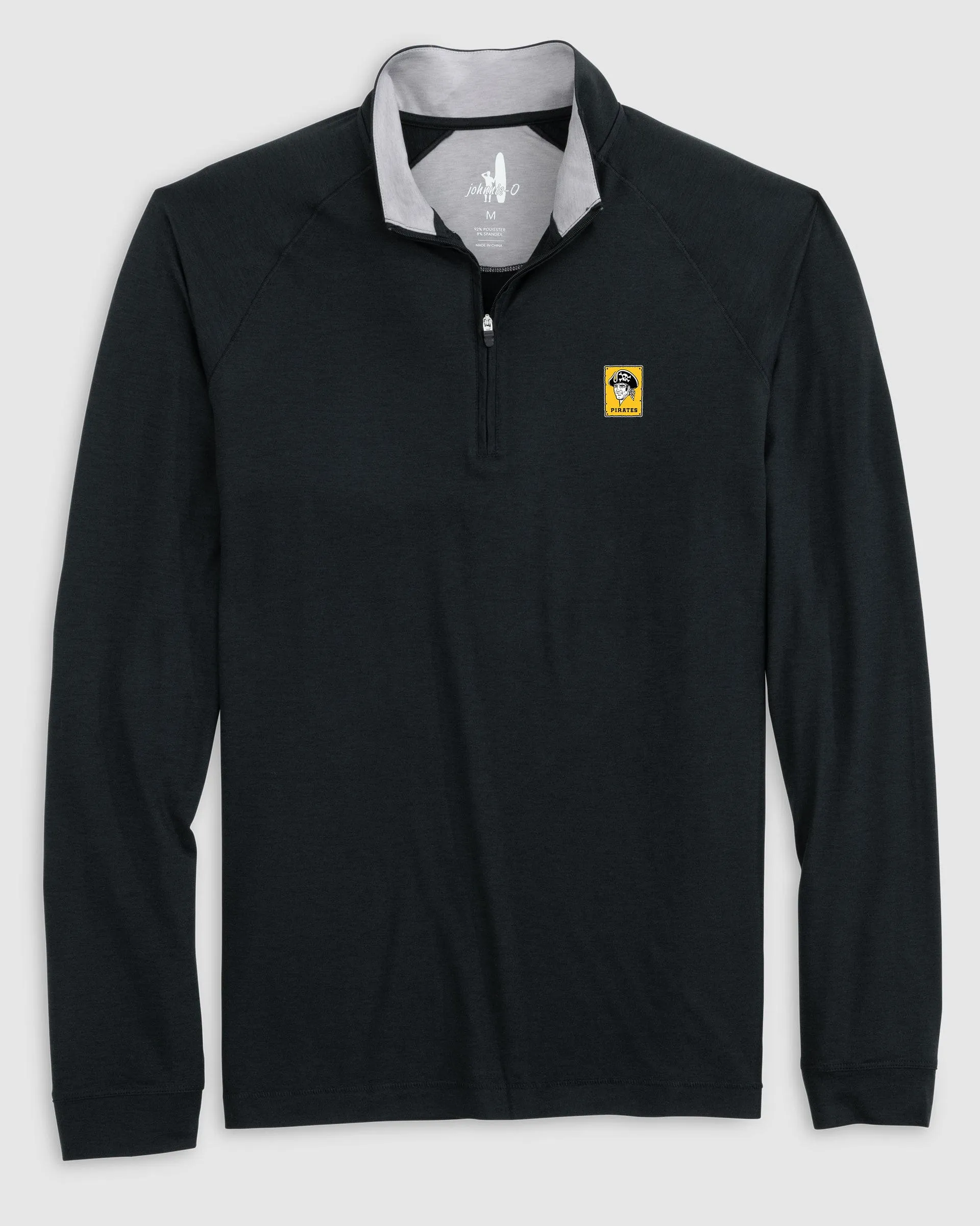 Pittsburgh Pirates Freeborne Performance 1/4 Zip - Cooperstown Logo sold by Johnnie-O