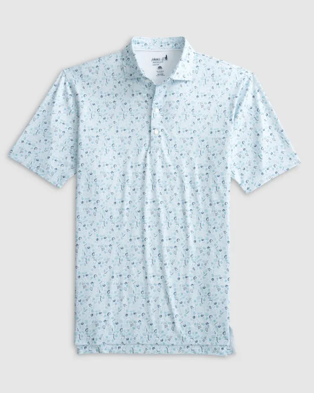 Tacos y Tequila Printed Jersey Performance Polo sold by Johnnie-O