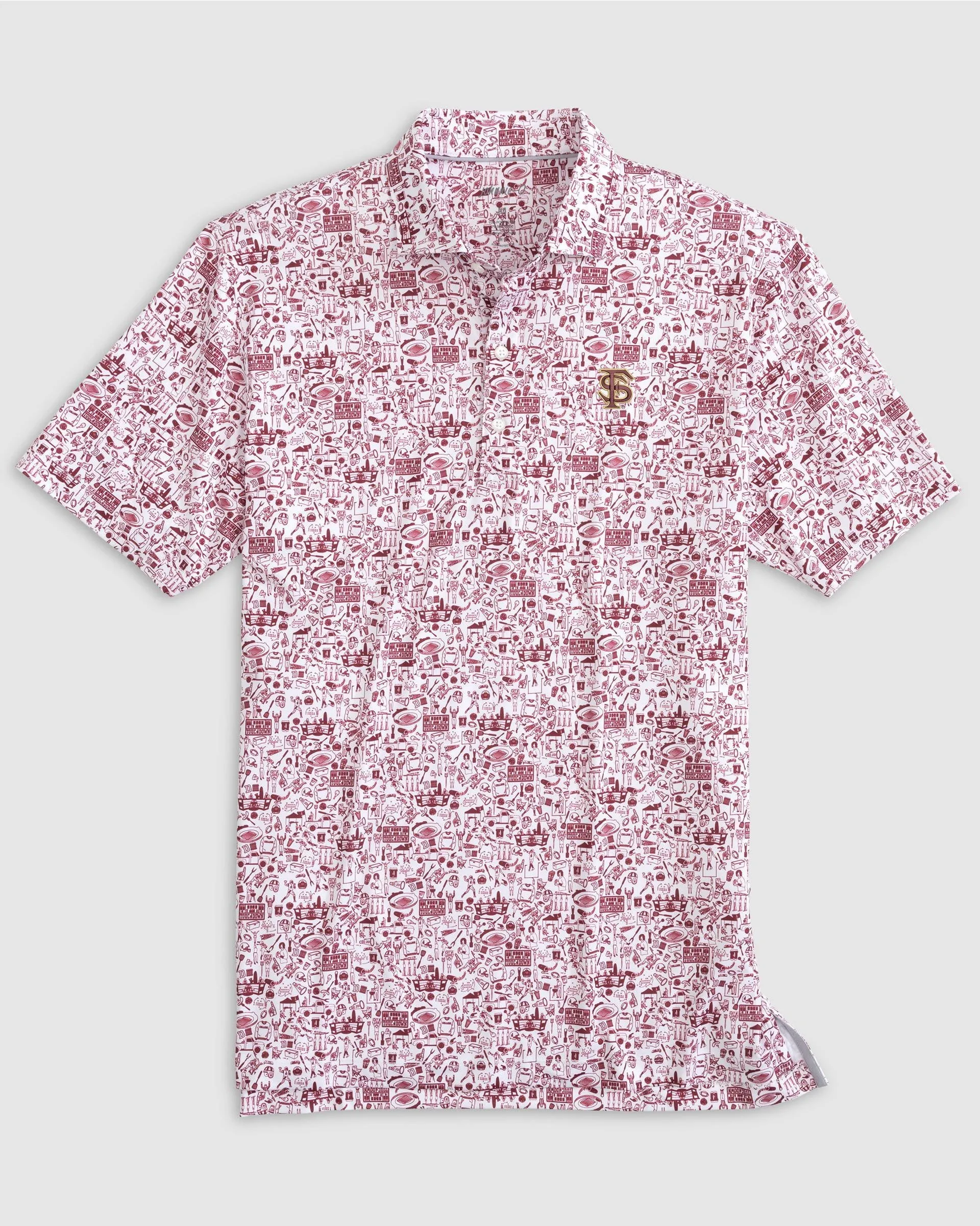 Florida State Tailgater Printed Jersey Performance Polo - Baseball Logo sold by Johnnie-O