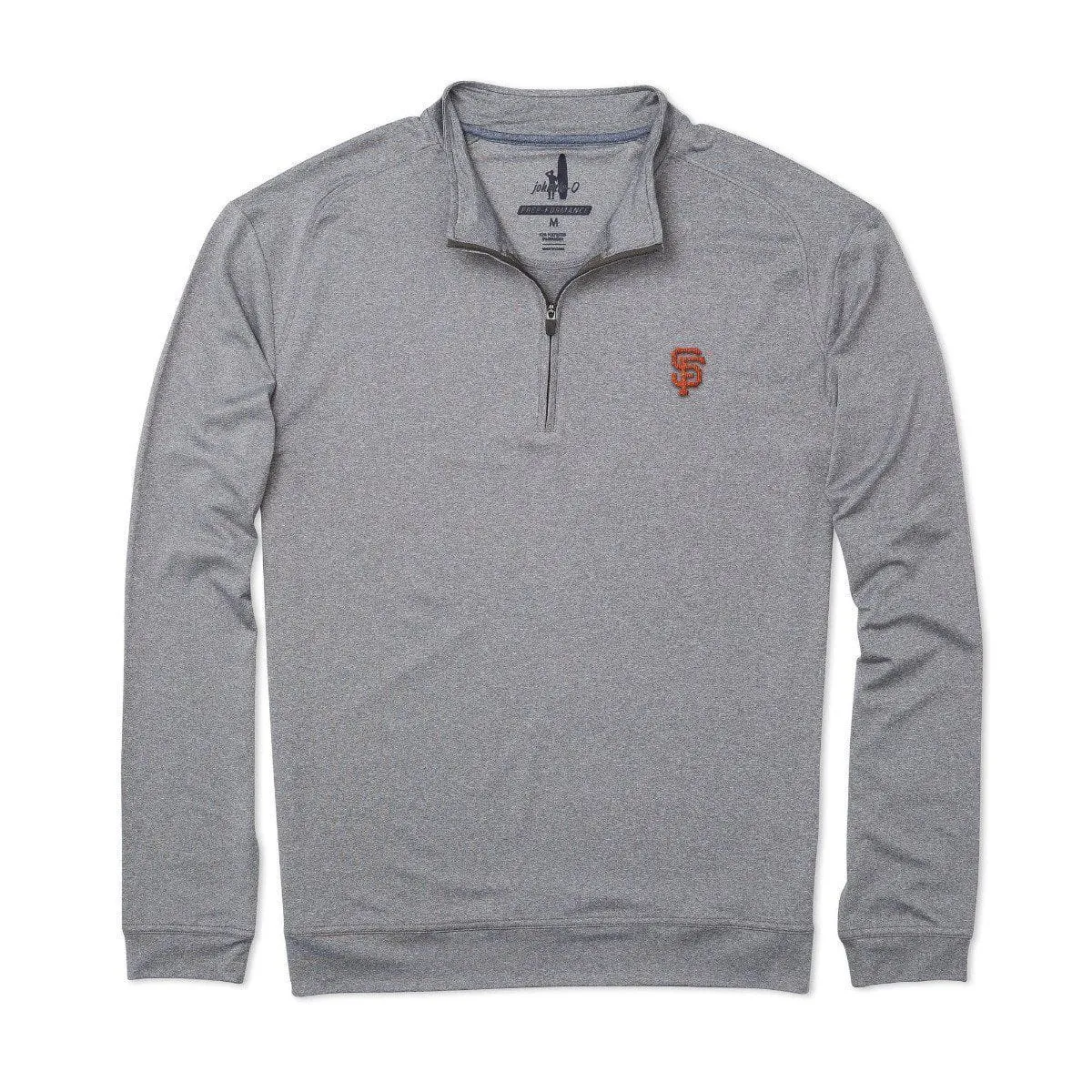 San Francisco Giants Flex PREP-FORMANCE 1/4 Zip Pullover sold by Johnnie-O