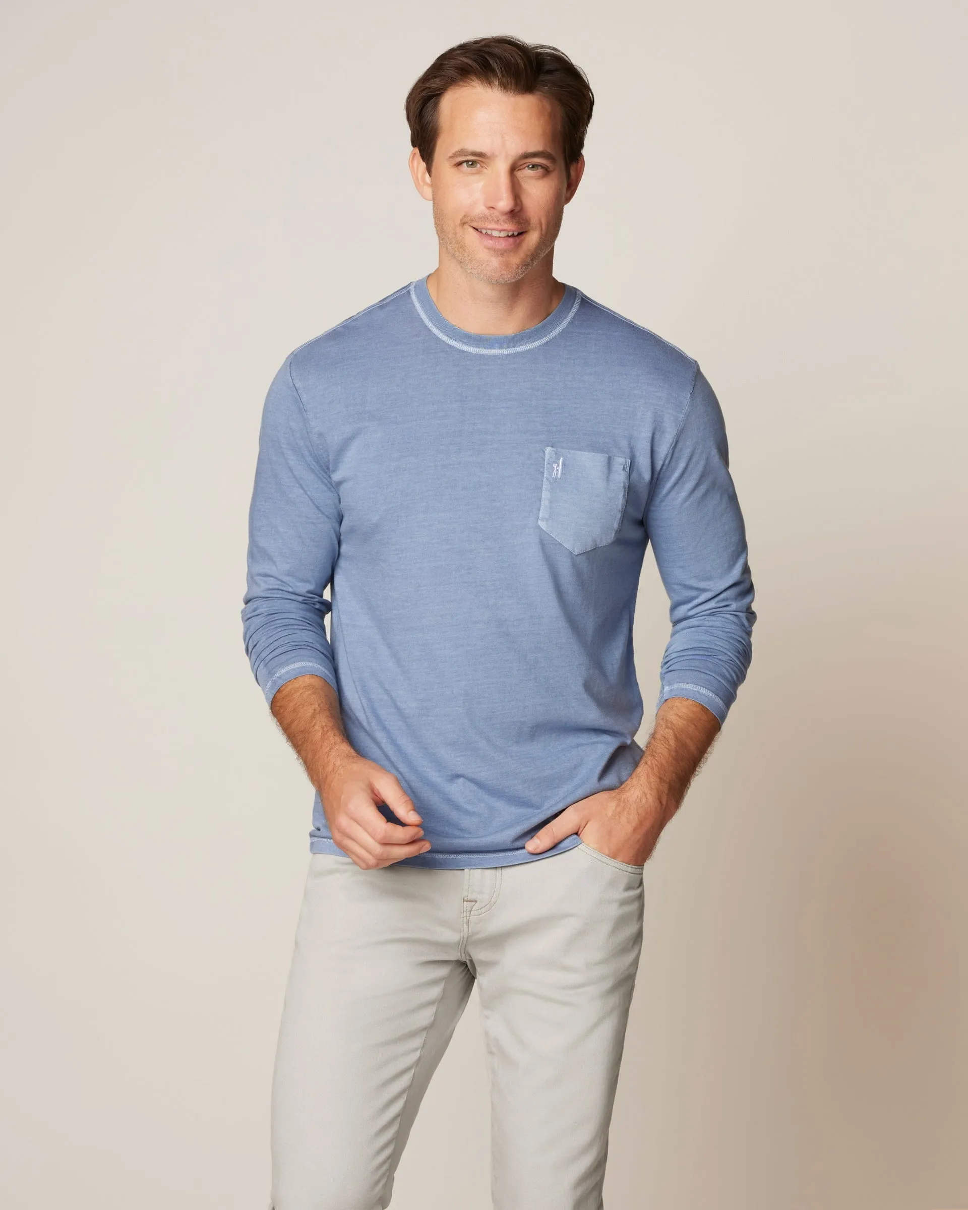 Brennan Long Sleeve Pocket T-Shirt sold by Johnnie-O product image thumbnail 3
