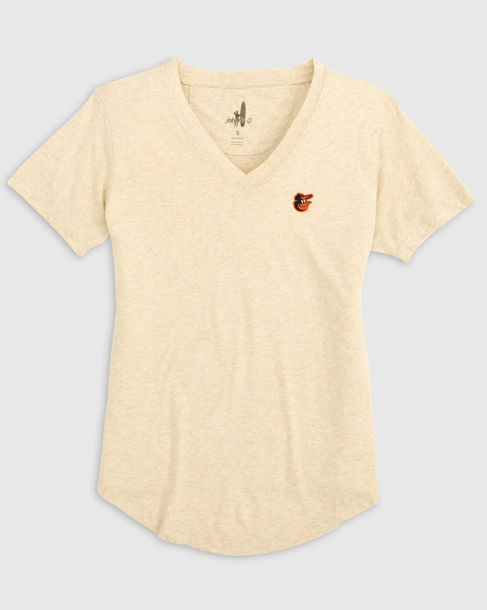 Women's Baltimore Orioles Merediths V-Neck T-Shirt sold by Johnnie-O product image thumbnail 2