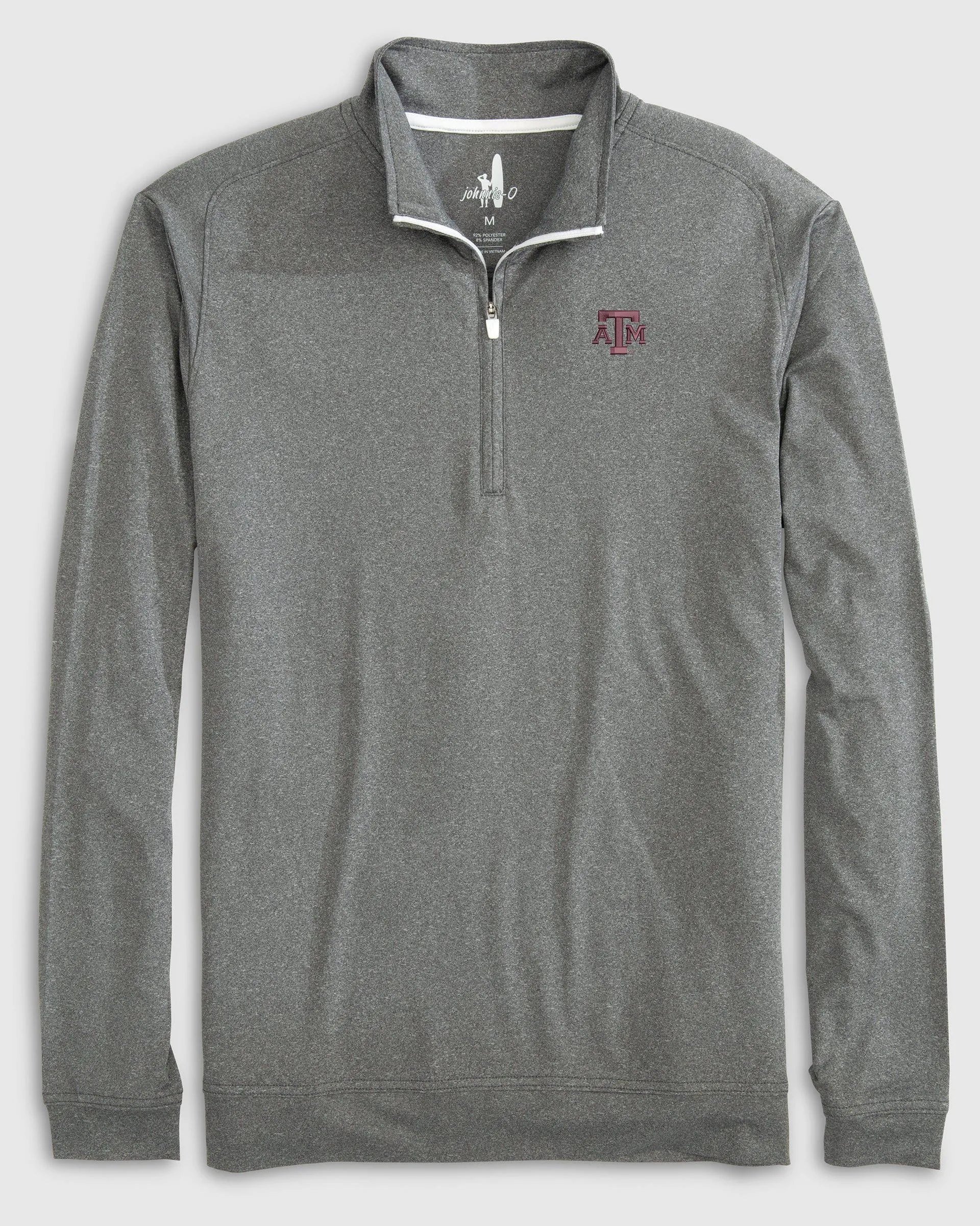 Texas A&M Flex Performance 1/4 Zip Pullover sold by Johnnie-O
