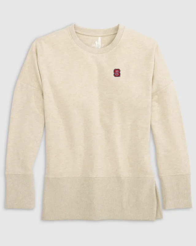 Women's NC State Brittany Crewneck Sweatshirt sold by Johnnie-O