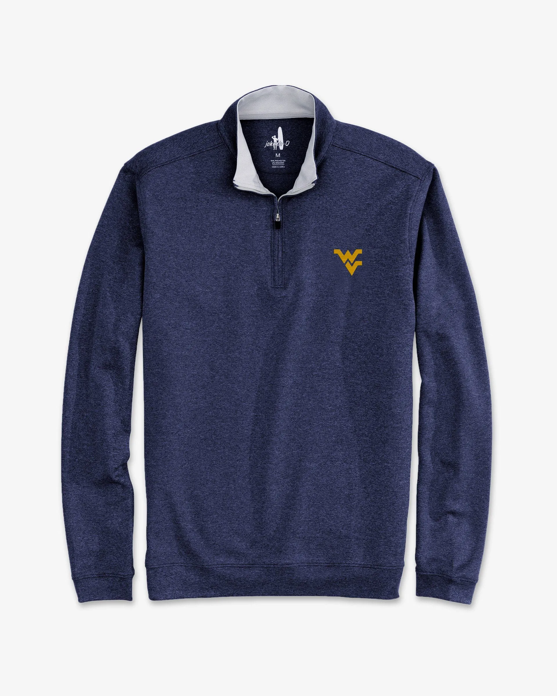 West Virginia Diaz 1/4 Zip Pullover sold by Johnnie-O