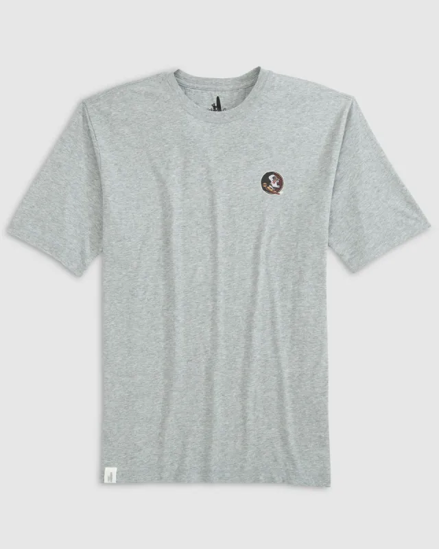 Florida State University Heathered Spencer Cotton T-Shirt sold by Johnnie-O