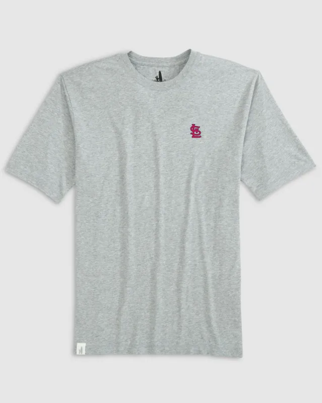 St. Louis Cardinals Heathered Spencer Cotton T-Shirt sold by Johnnie-O