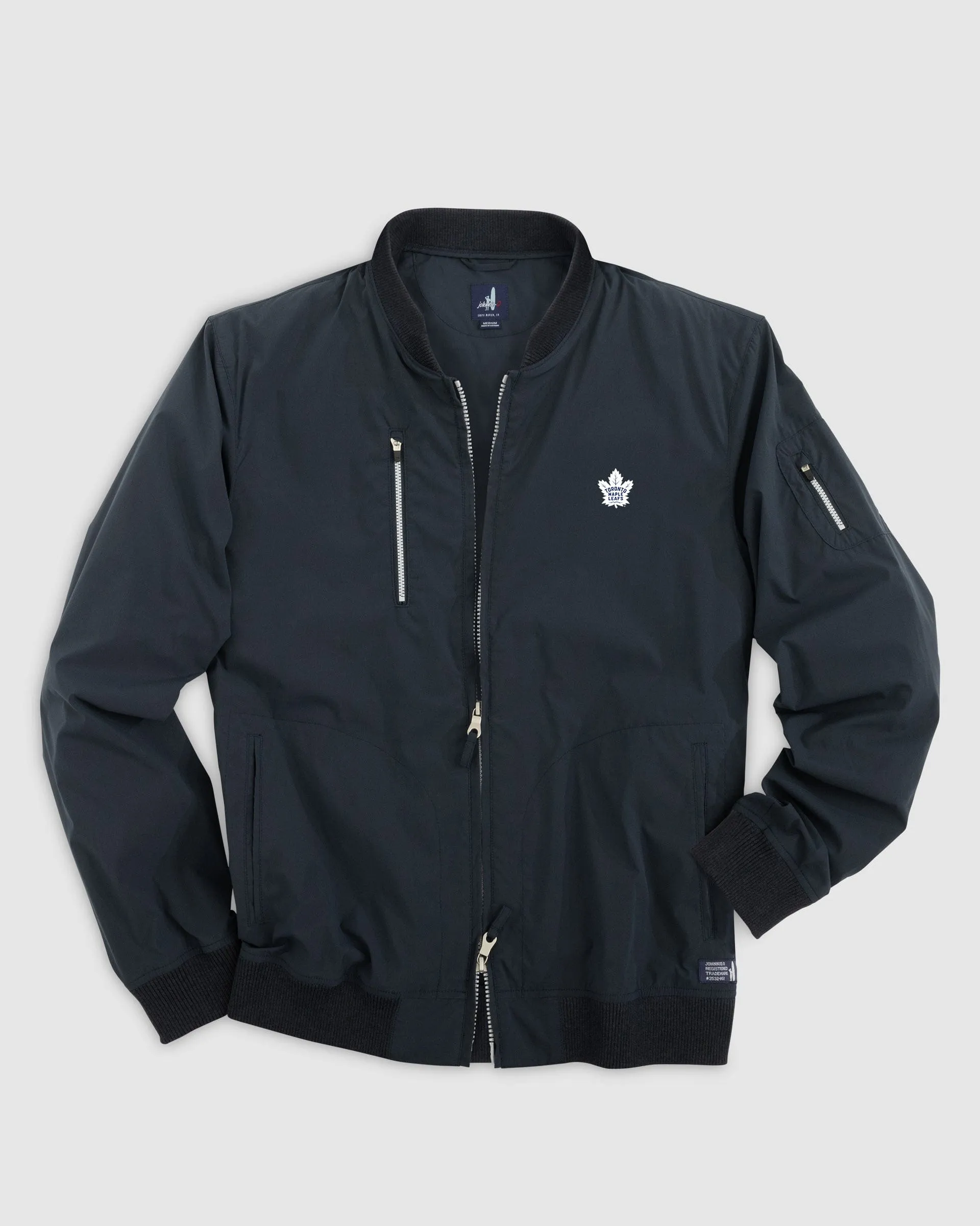 Toronto Maple Leafs Corsair Bomber Jacket sold by Johnnie-O