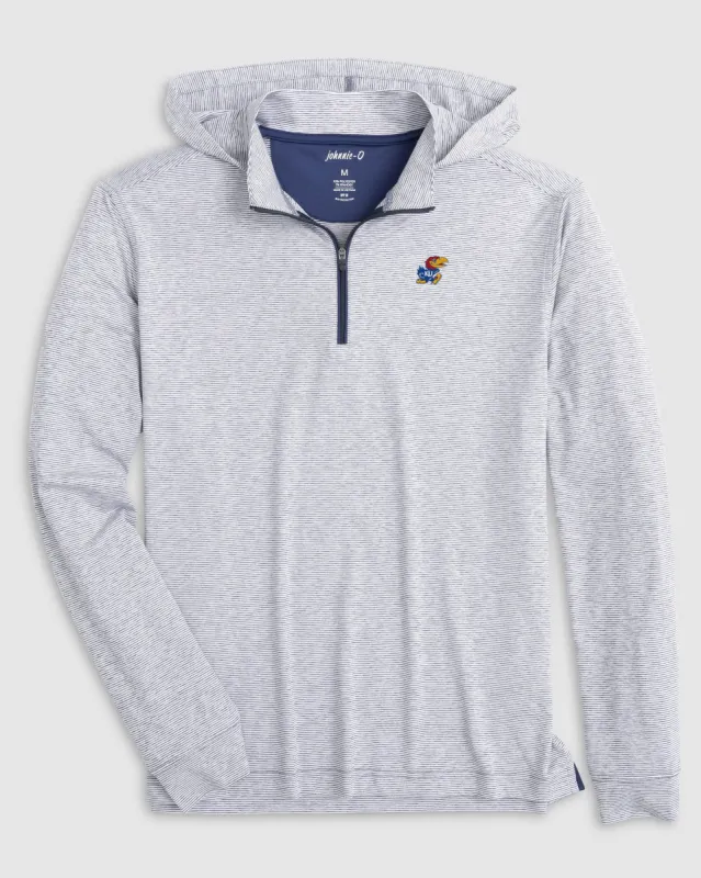 Kansas Hybrid Performance 1/4 Zip Hoodie sold by Johnnie-O