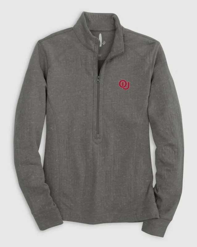 Women's Oklahoma Kennedy 1/4 Zip Pullover - Vault Logo sold by Johnnie-O