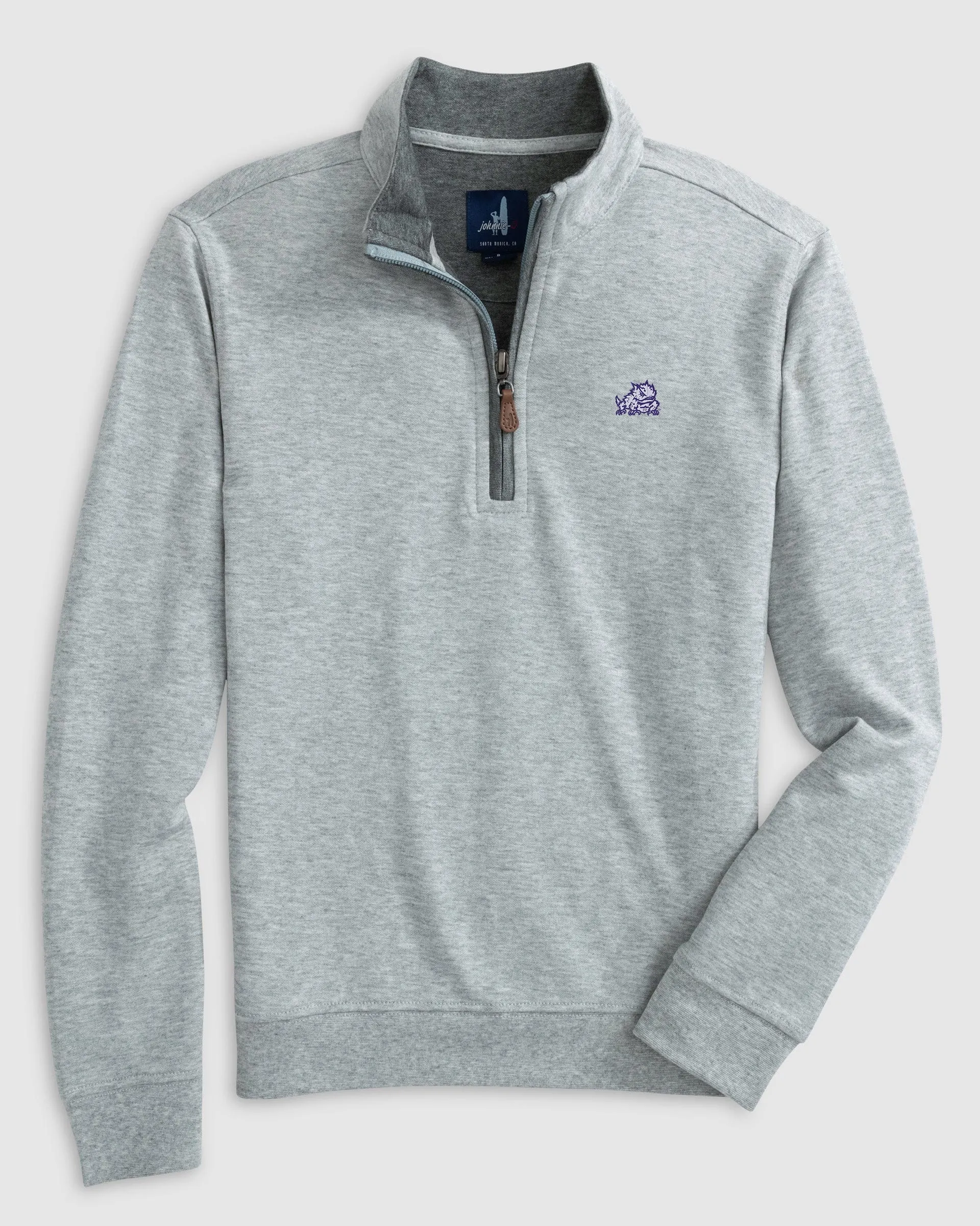 Texas Christian Sully Jr. 1/4 Zip - Horned Frog Logo sold by Johnnie-O