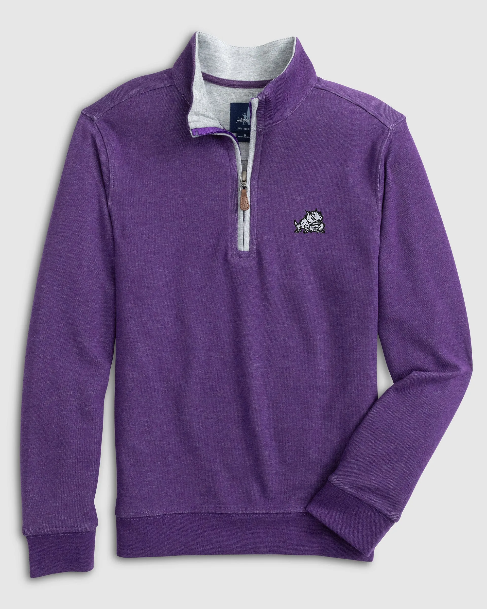 Texas Christian Sully Jr. 1/4 Zip - Horned Frog Logo sold by Johnnie-O product image thumbnail 4