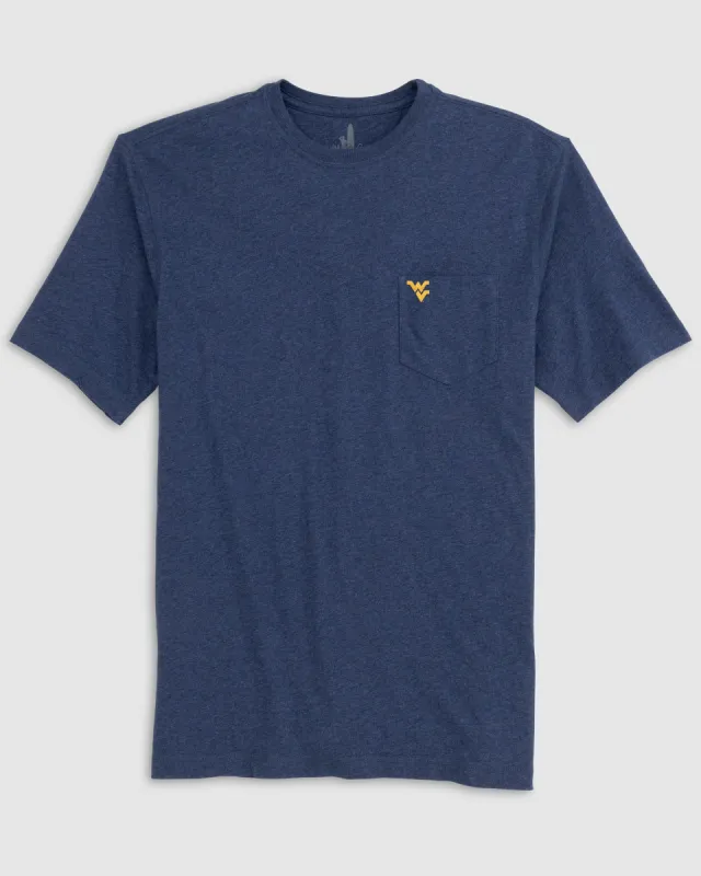 West Virginia Heathered Tyler T-Shirt sold by Johnnie-O