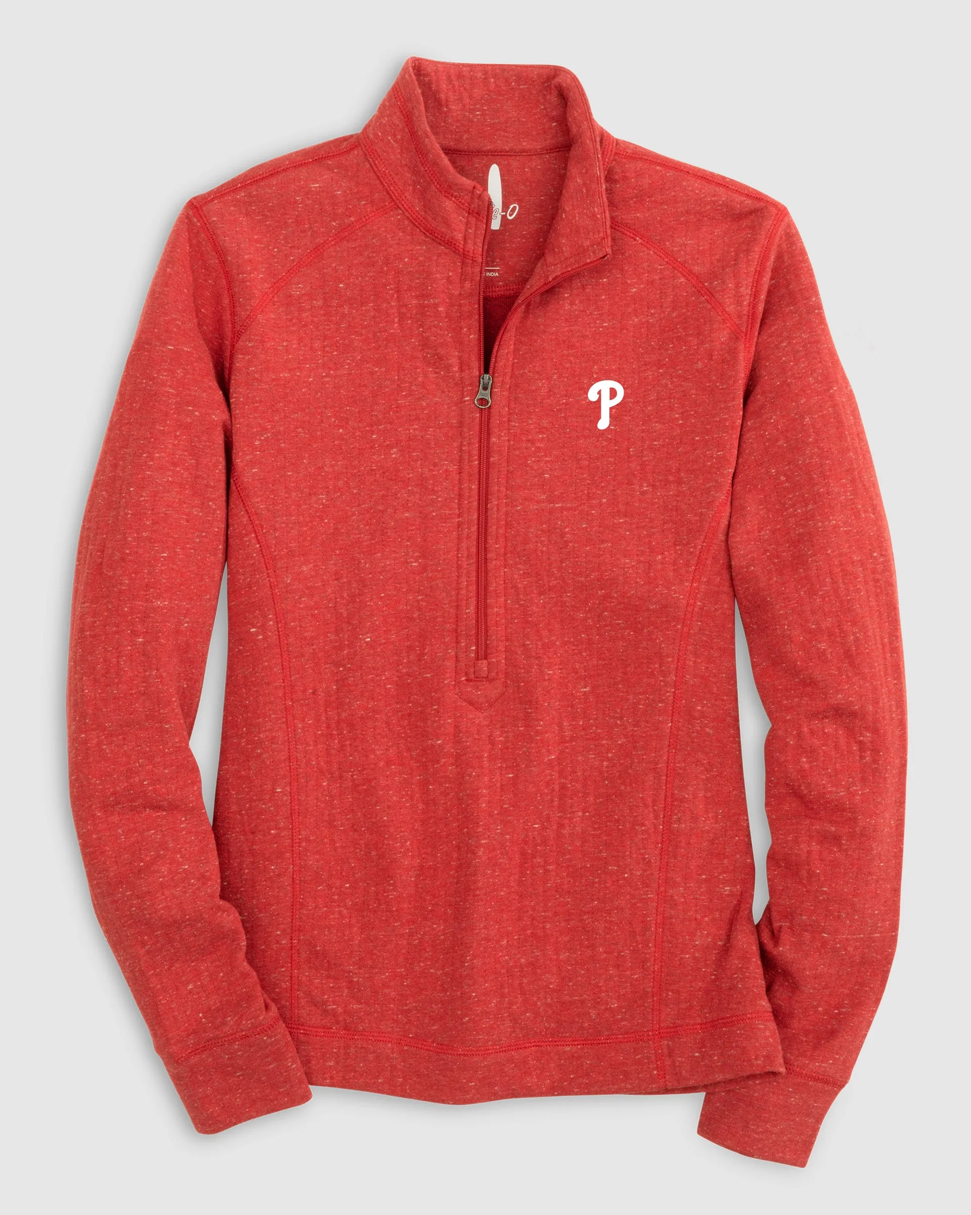 Women's Philadelphia Phillies Kennedy 1/4 Zip Pullover sold by Johnnie-O