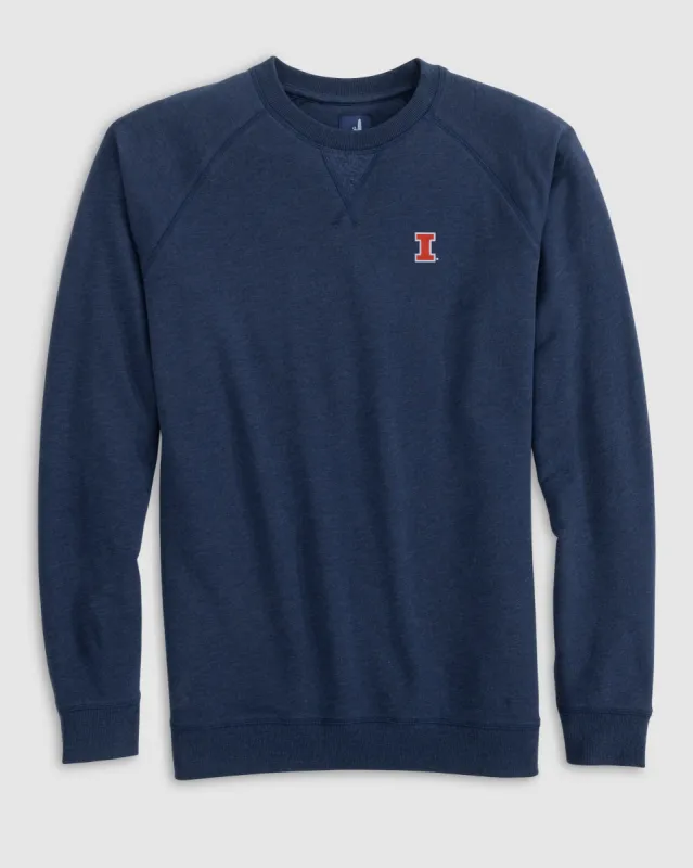 Illinois Freeman Crewneck Fleece Sweatshirt sold by Johnnie-O