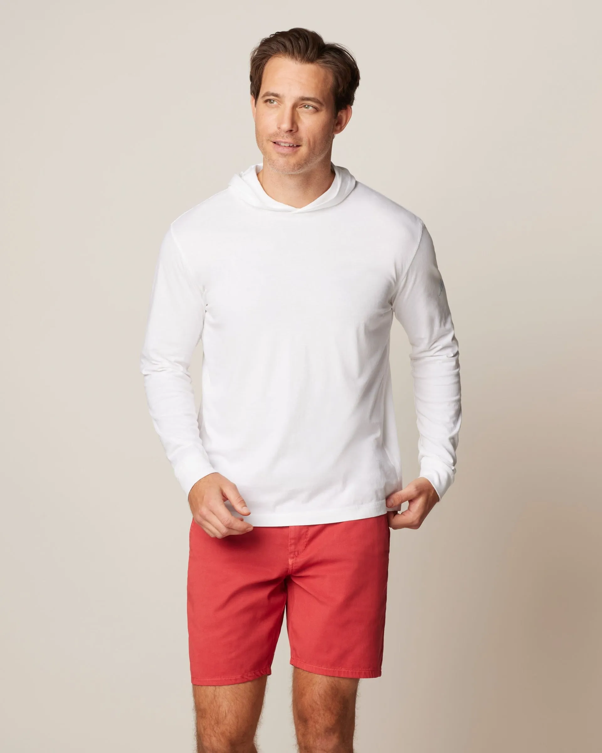 Edison Cotton T-Shirt Hoodie sold by Johnnie-O