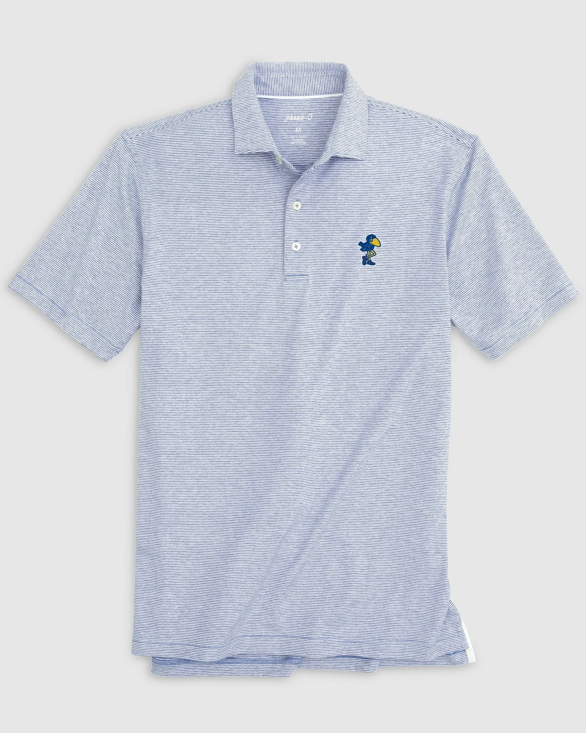 Kansas Lyndonn Striped Jersey Performance Polo - Vault Logo sold by Johnnie-O product image thumbnail 5