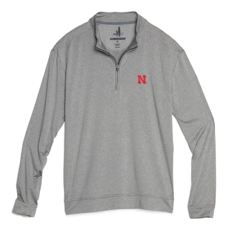 Nebraska Flex PREP-FORMANCE 1/4 Zip Pullover sold by Johnnie-O