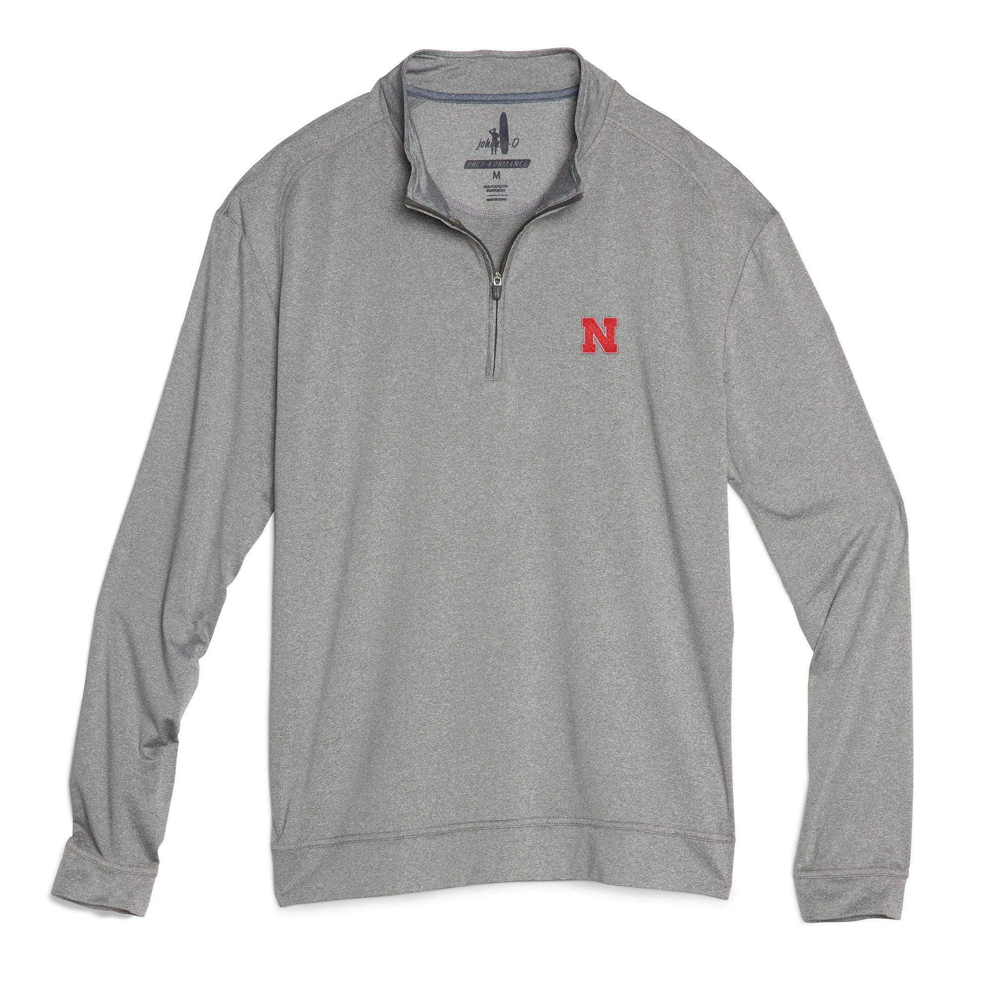 Nebraska Flex PREP-FORMANCE 1/4 Zip Pullover sold by Johnnie-O