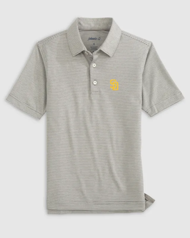 San Diego Padres Lyndonn Jr. Striped Jersey Performance Polo sold by Johnnie-O
