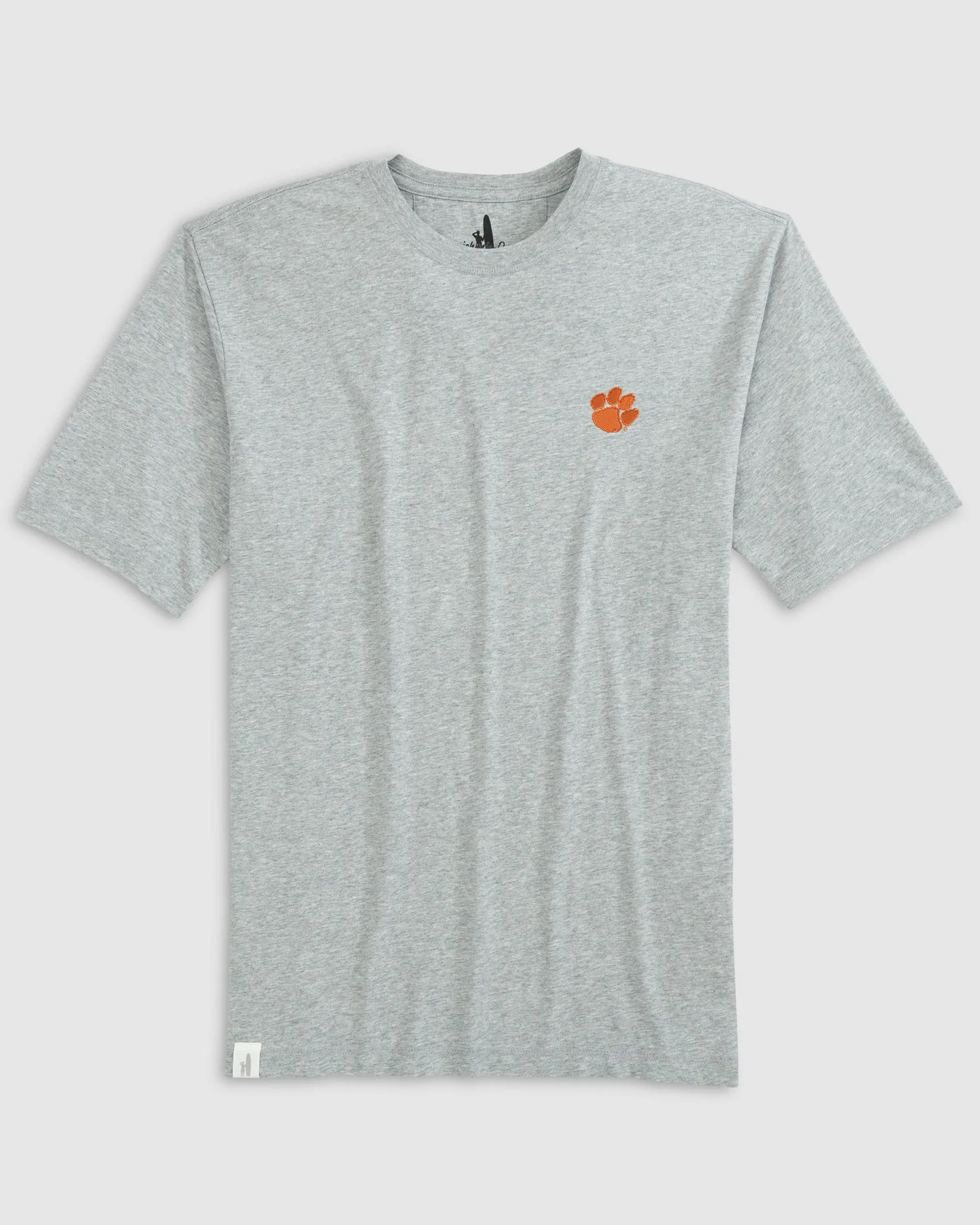 Clemson Heathered Spencer Cotton T-Shirt sold by Johnnie-O