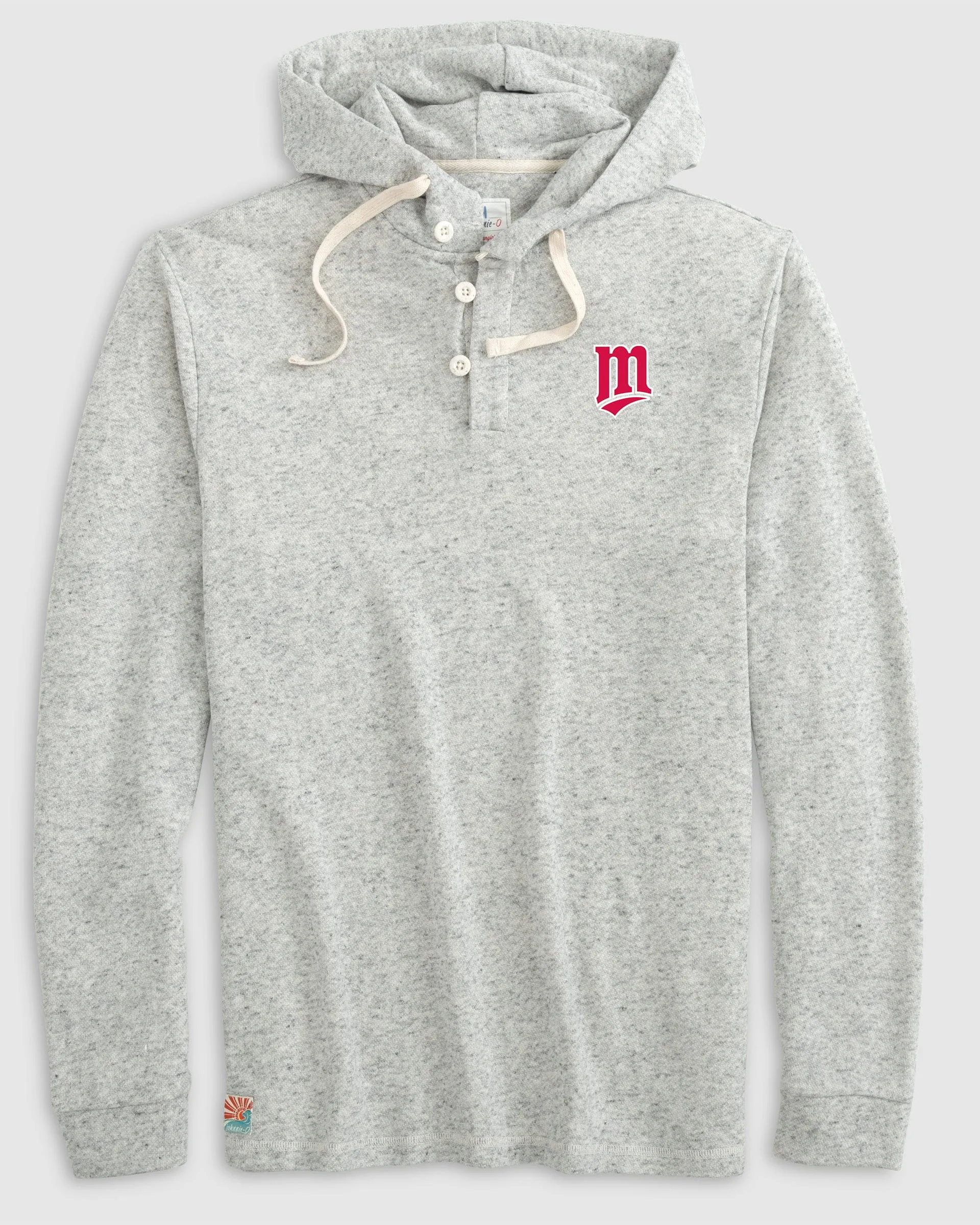 Minnesota Twins Kampton Henley Hoodie Pullover - Cooperstown Logo sold by Johnnie-O