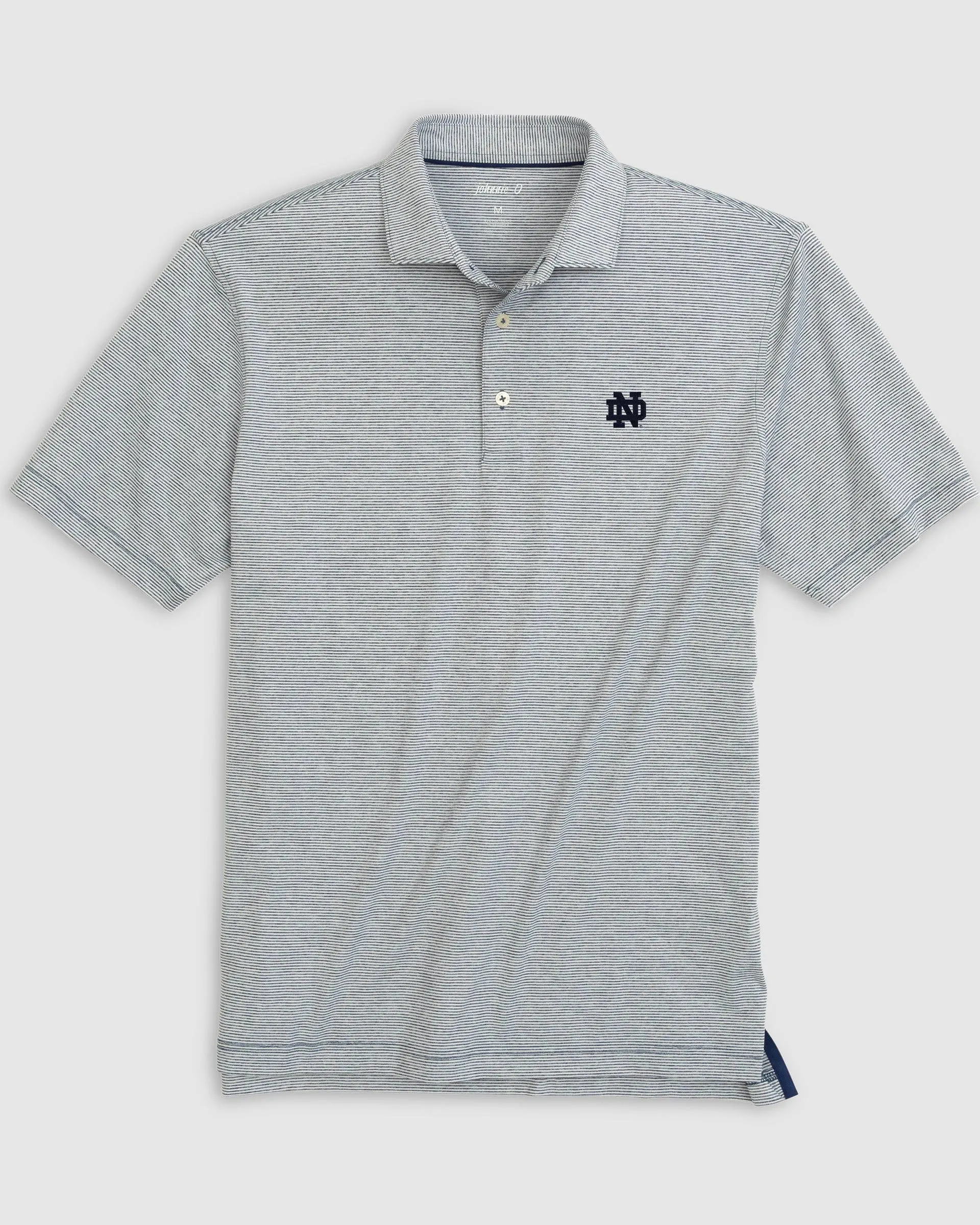 Notre Dame Lyndon Striped Jersey Performance Polo sold by Johnnie-O product image thumbnail 2