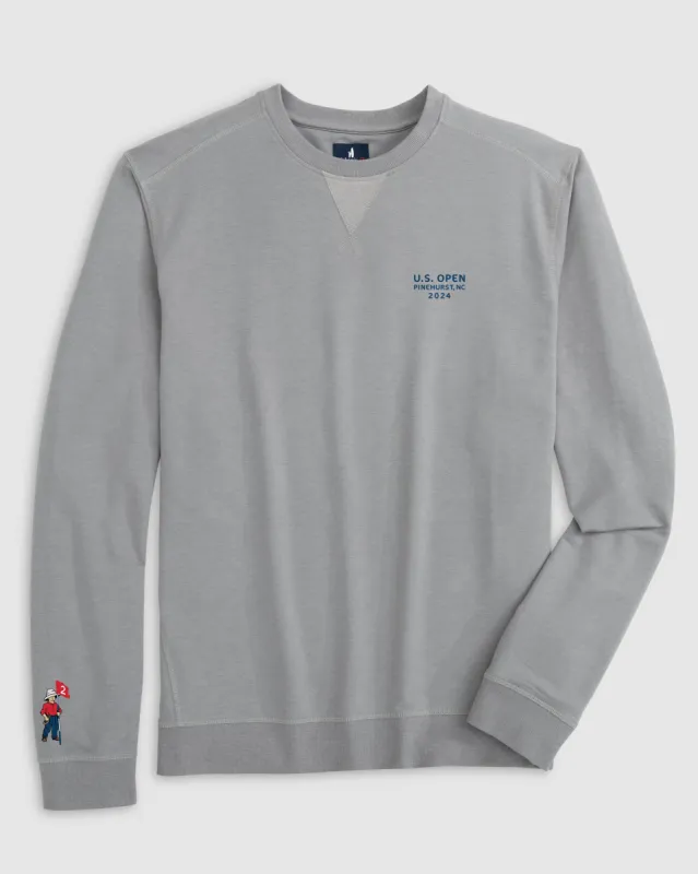 124th U.S. Open Corbet French Terry Crewneck Sweatshirt - Script Logo sold by Johnnie-O