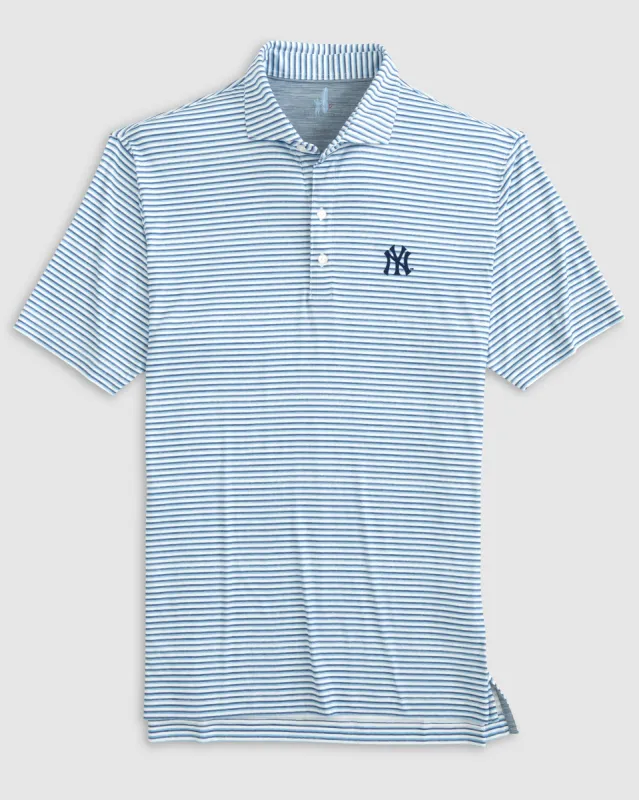 New York Yankees Warwick Featherweight Performance Polo sold by Johnnie-O