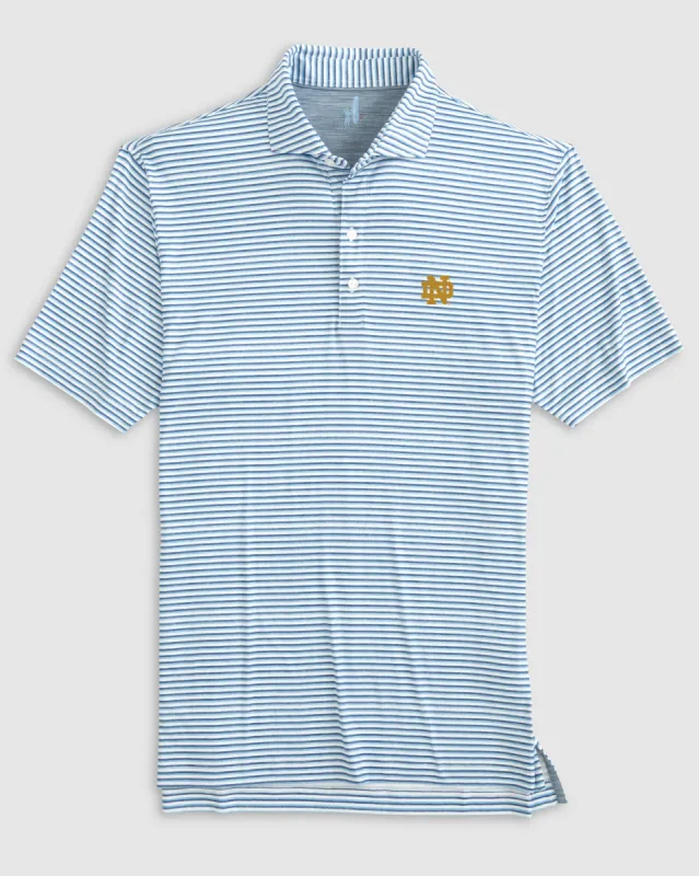Notre Dame Warwick Featherweight Performance Polo sold by Johnnie-O