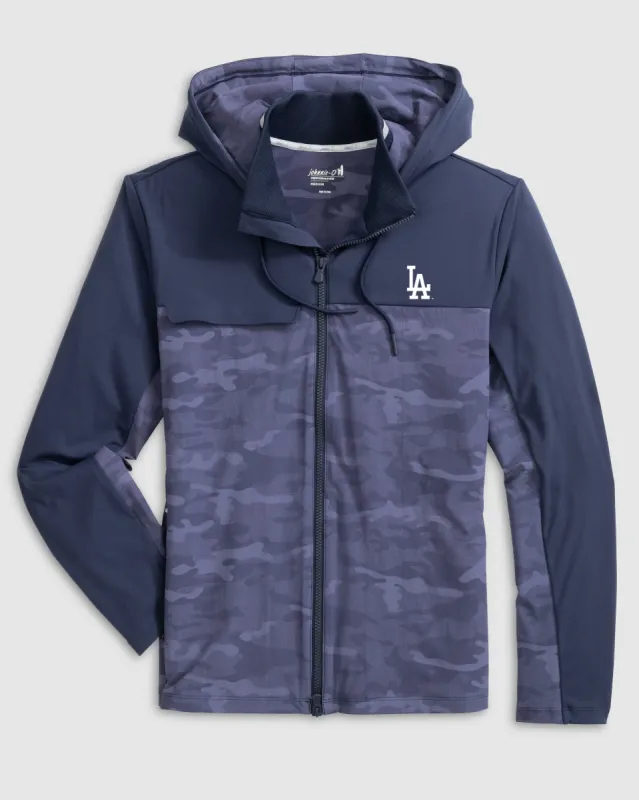 Los Angeles Dodgers Callahan Camo Hooded Performance Jacket sold by Johnnie-O