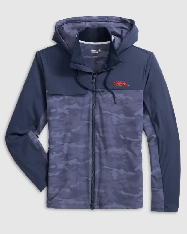 Ole Miss Callahan Camo Hooded Performance Jacket sold by Johnnie-O