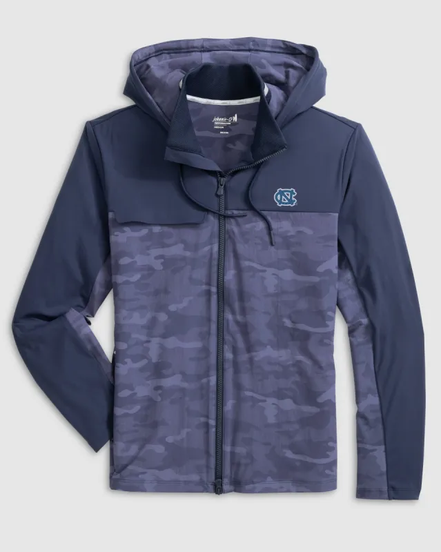 North Carolina Callahan Camo Hooded Performance Jacket sold by Johnnie-O