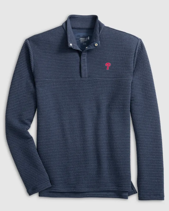 Philadelphia Phillies Benjy Snap 1/4-Zip Pullover sold by Johnnie-O