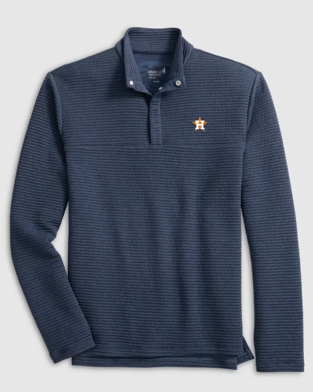 Houston Astros Benjy Snap 1/4-Zip Pullover sold by Johnnie-O
