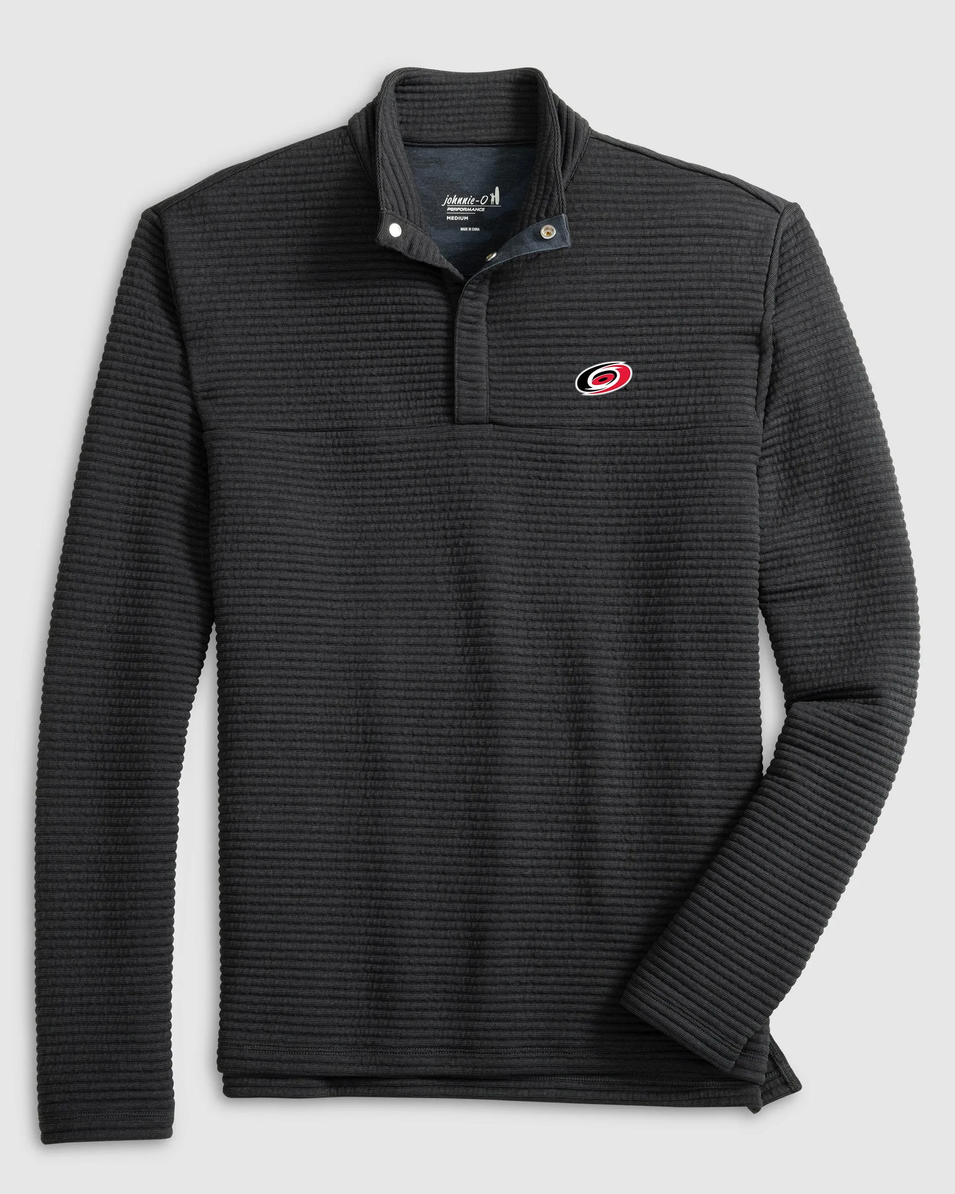 Carolina Hurricanes Benjy Snap 1/4-Zip Pullover sold by Johnnie-O