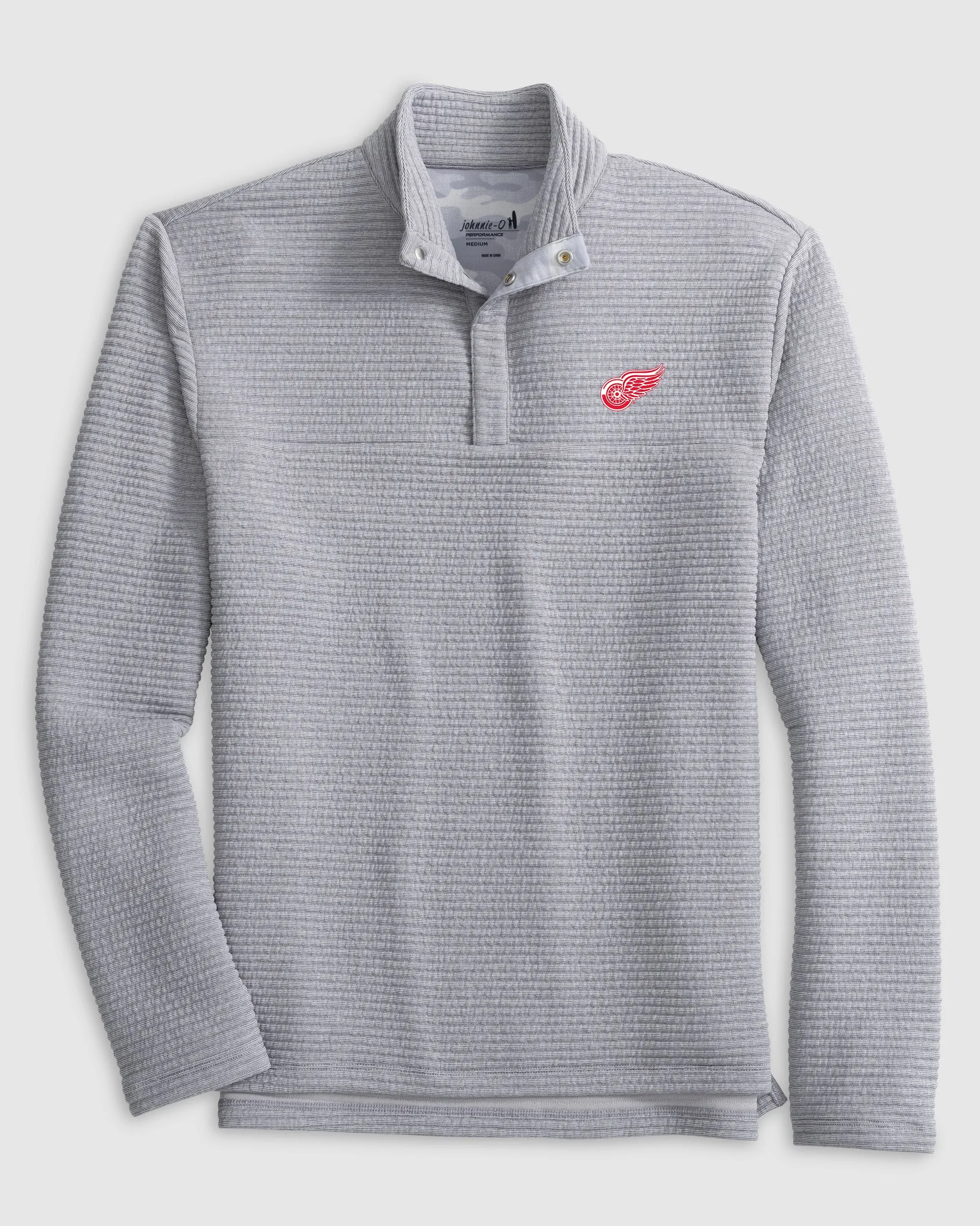 Detroit Redwings Benjy Snap 1/4-Zip Pullover sold by Johnnie-O product image thumbnail 2