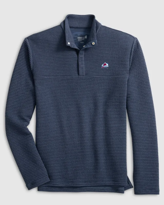 Colorado Avalanche Benjy Snap 1/4-Zip Pullover sold by Johnnie-O