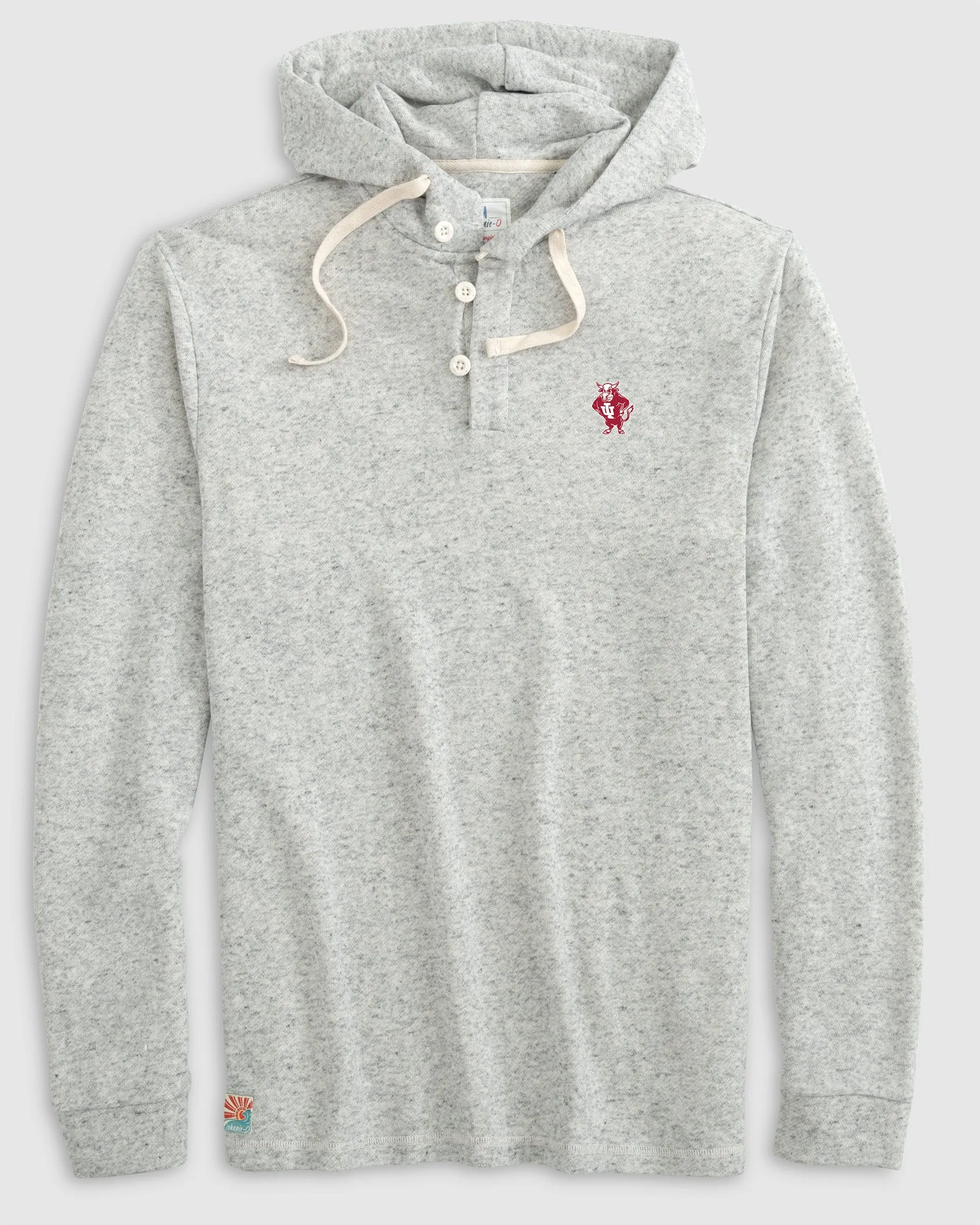 Indiana Kampton Henley Hoodie Pullover - Vault Logo sold by Johnnie-O