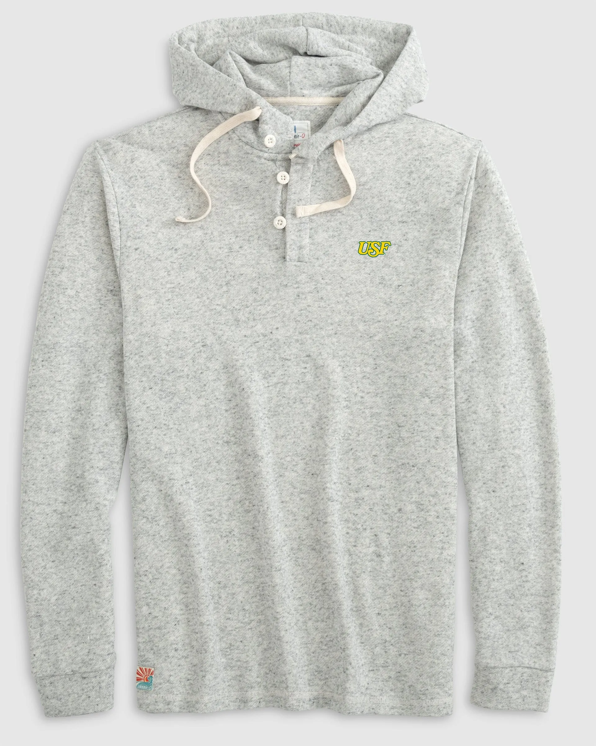 South Florida Kampton Henley Hoodie Pullover - Vault Logo sold by Johnnie-O