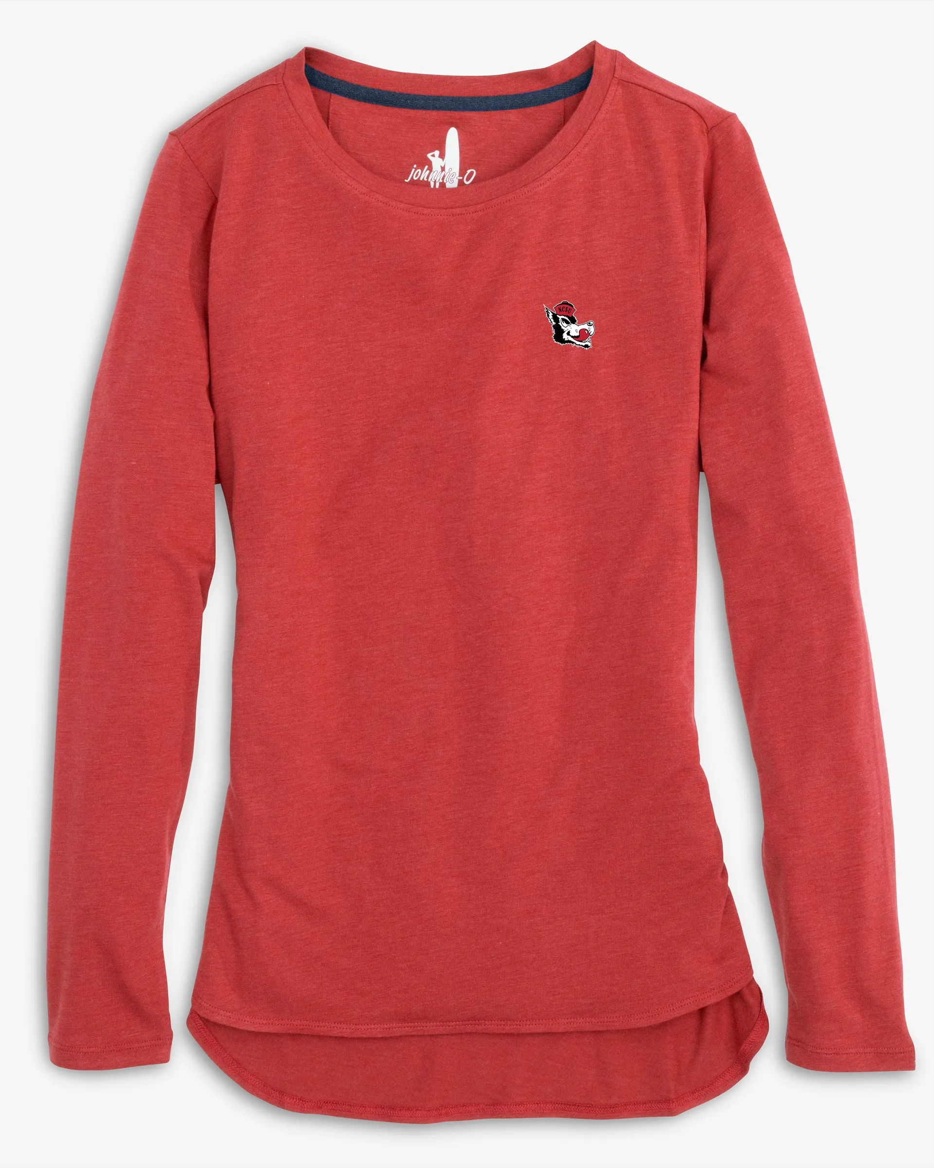Women's NC State Addison Long Sleeve T-Shirt - Vault Logo sold by Johnnie-O