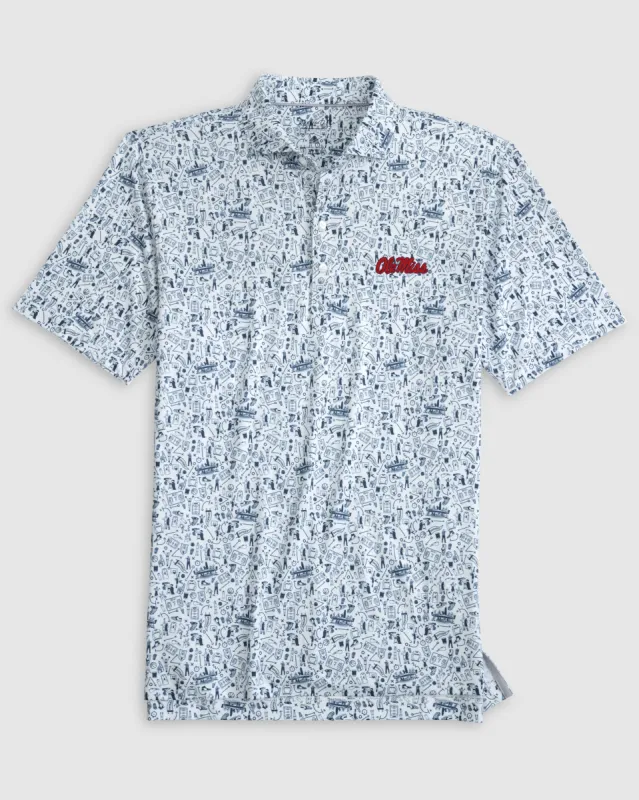 Ole Miss Hoop There It Is Performance Jersey Polo sold by Johnnie-O