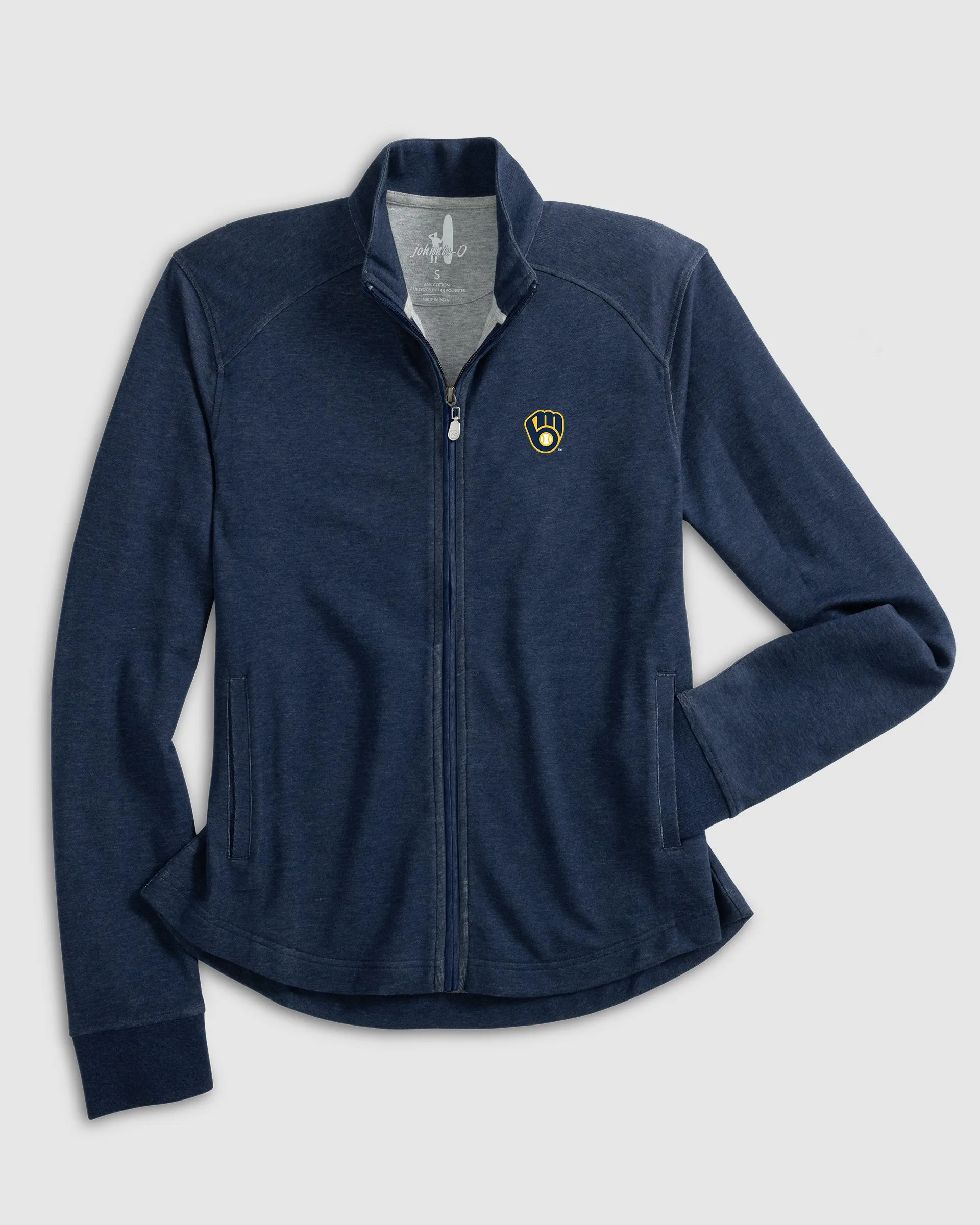Women's Milwaukee Brewers Tomi Full Zip Jacket sold by Johnnie-O