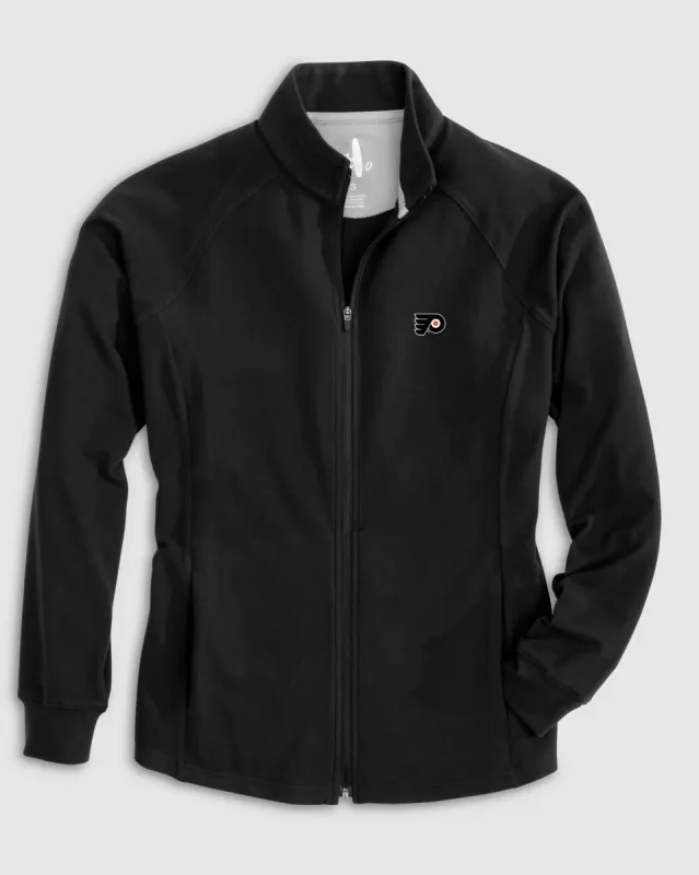 Women's Philadelphia Flyers Blakey Full Zip Fleece Jacket sold by Johnnie-O