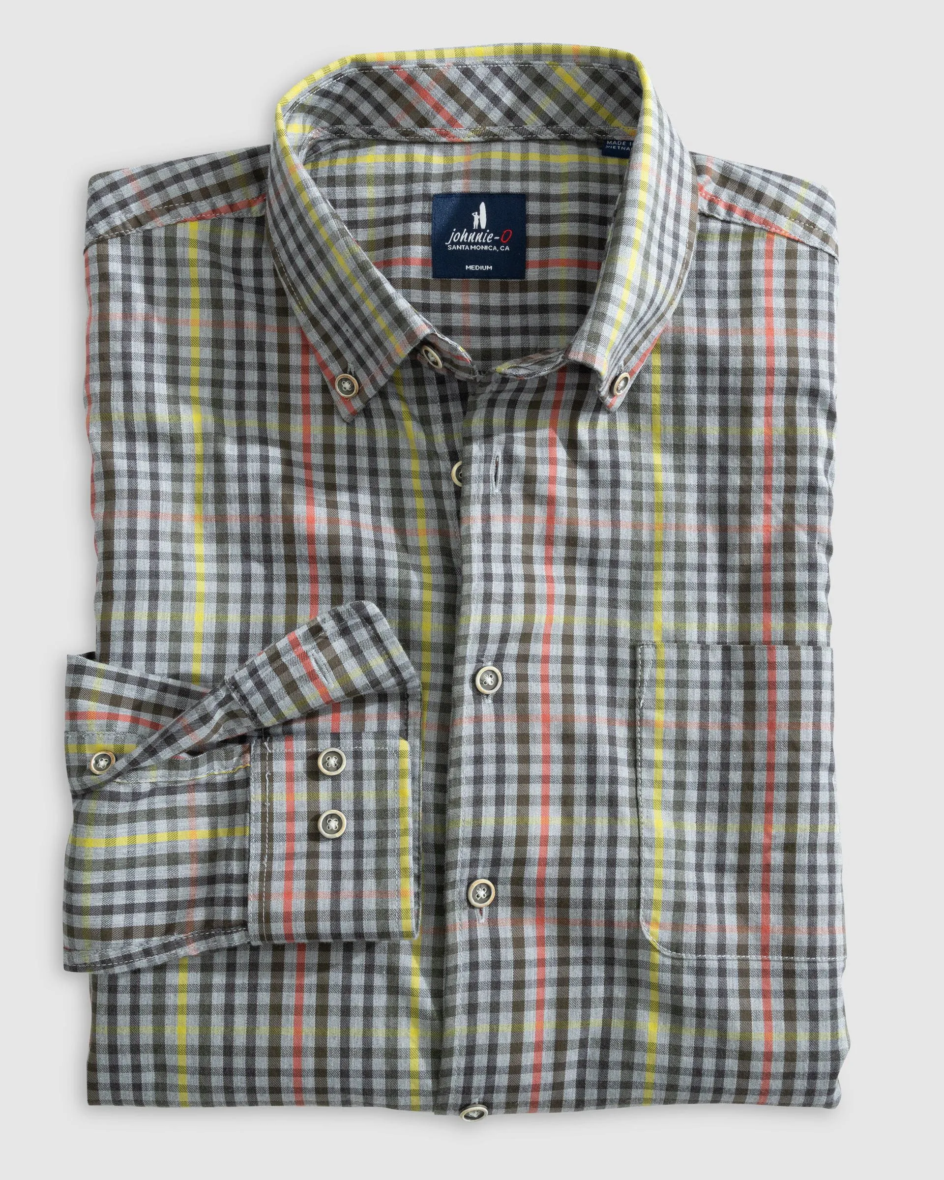 Tucked Cotton Blend Button Up Shirt - Gunner sold by Johnnie-O product image thumbnail 2