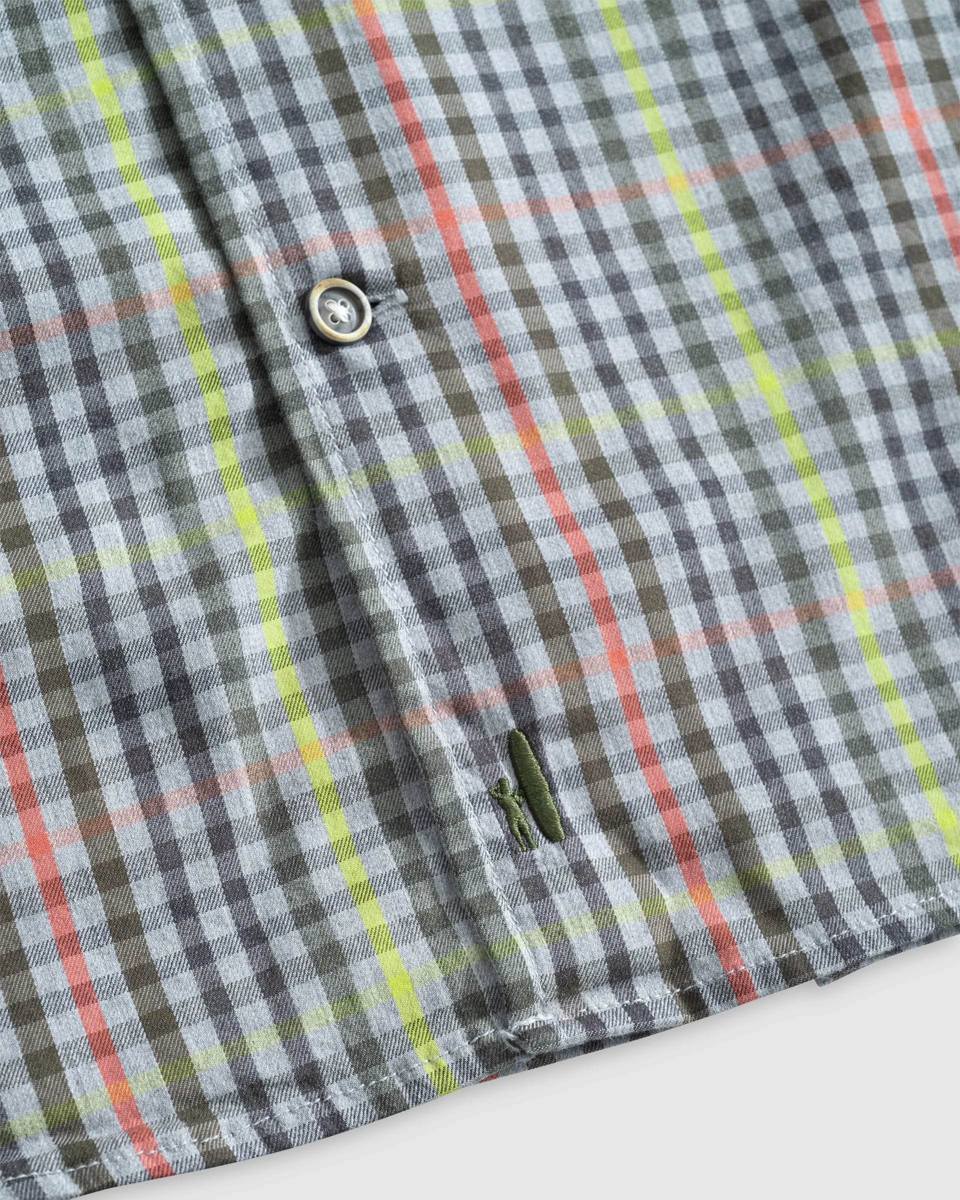 Tucked Cotton Blend Button Up Shirt - Gunner sold by Johnnie-O product image thumbnail 3