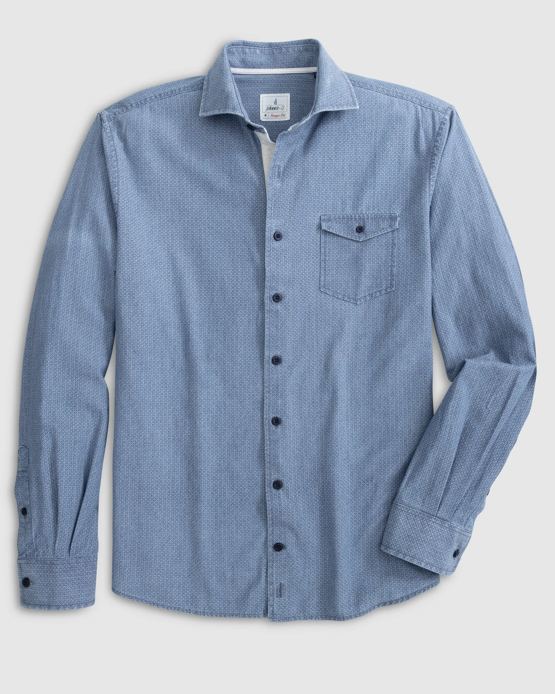 Hangin' Out Linen Button Up Shirt - Hancock sold by Johnnie-O