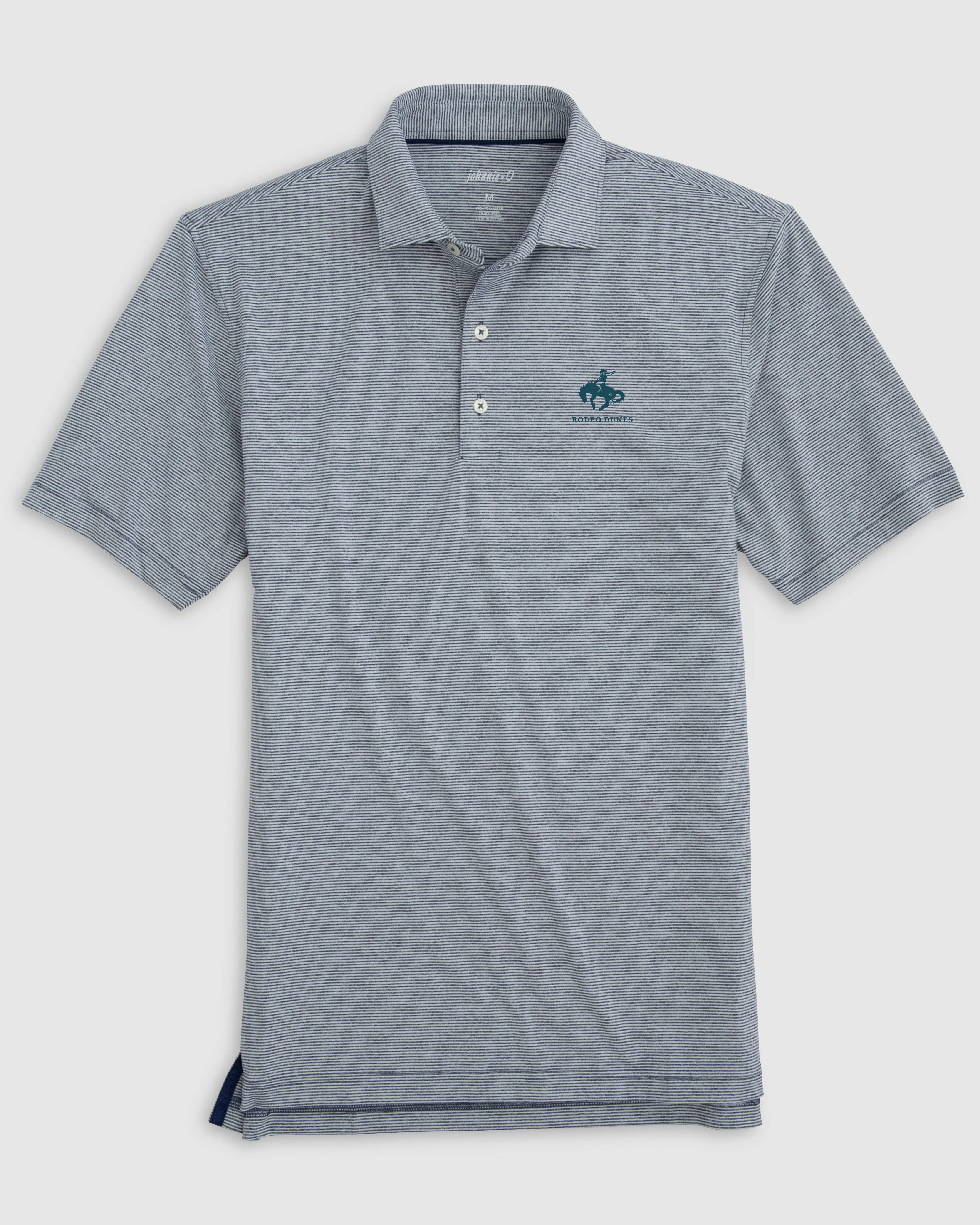 Rodeo Dunes Lyndon Striped Jersey Performance Polo sold by Johnnie-O